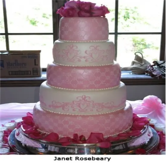 Princess Lace Cake Stencil #3 | C417 by Designer Stencils | Cake Decorating Tools | {2}