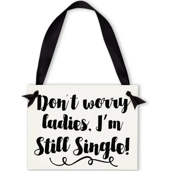 Ritzy Rose Funny Ring Bearer Sign - Black on 11x8in Ivory Linen Cardstock with Black Ribbon {1}