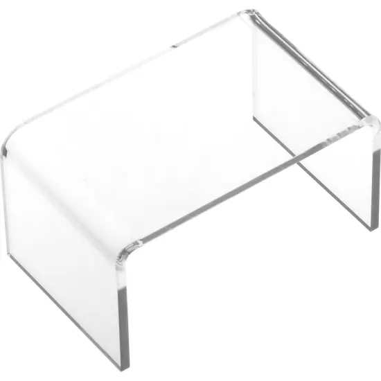 Clear Acrylic Risers Jewelry Displays & Black Velvet Necklace Bust Kit 7 Pcs {6}