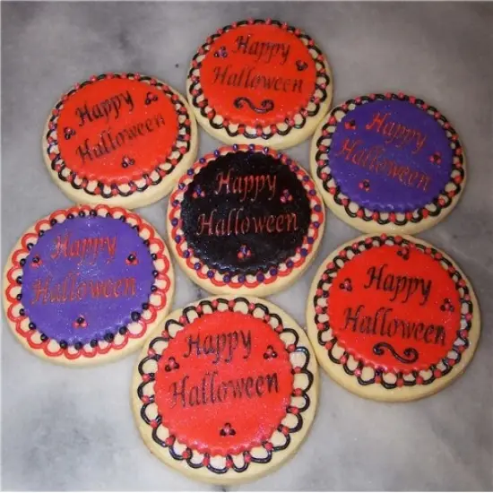 Celebration Cookie & Cupcake Stencils: Happy Halloween, Happy Easter, Happy Valentine's Day, Happy St Patrick's Day | C137 by Designer Stencils | {2}