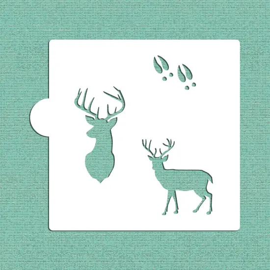 Deer Buck Cookie & Craft Stencil | CM120 by Designer Stencils | Cookie Decorating Tools | {6}