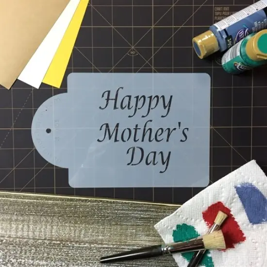Happy Mother's Day Cake Stencil | C053 by Designer Stencils | Stencils for Royal Icing, Airbrush, Dusting Powder | {5}