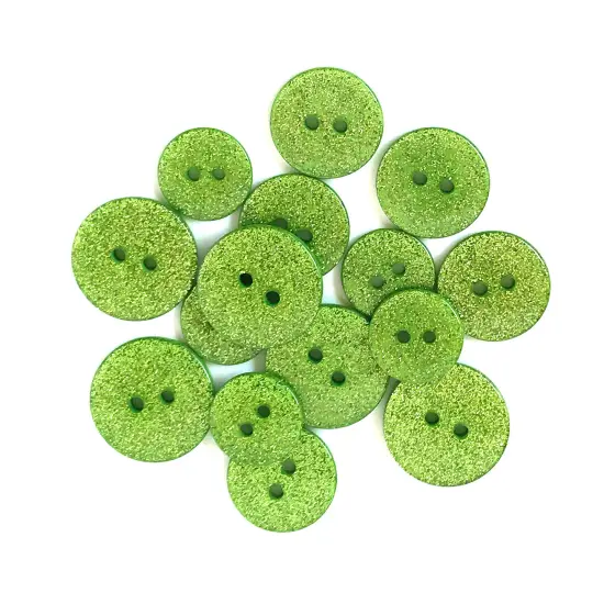 Buttons Galore and More Glitter Craft & Sewing Buttons in Assorted Colors - 45 Buttons Hydrangea {4}