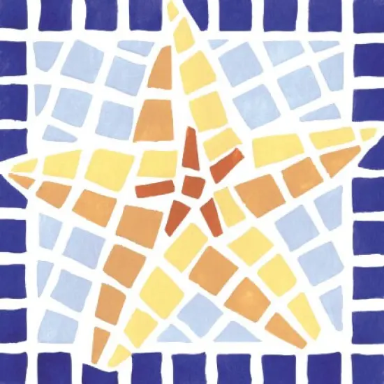 Mosaic Starfish Wall Stencil | 2062 by Designer Stencils | Reusable Art Craft Stencils for Painting | {2}