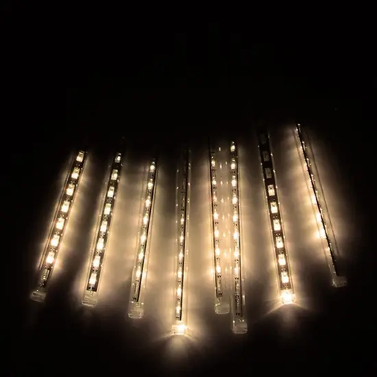 Perfect Holiday 8 Tubes Snowfall 30cm - Icicle Lights Warm white {1}