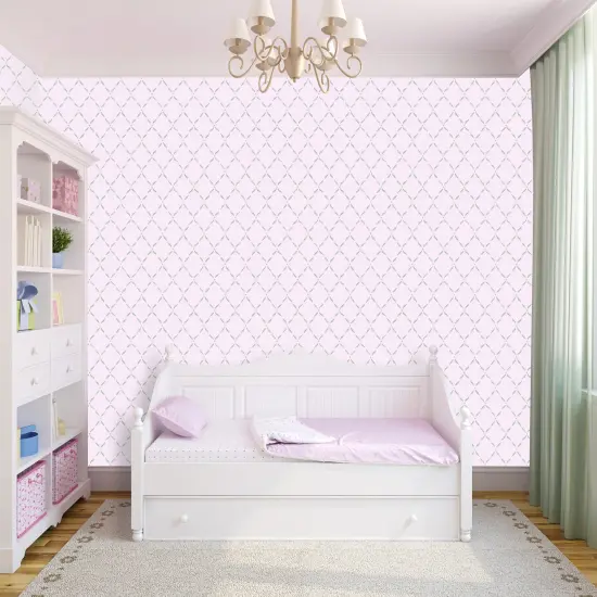 Ribbon Lattice Wall Stencil | 1807 by Designer Stencils | Pattern Stencils | Reusable Stencils for Painting | Safe & Reusable Template for Wall Decor | Try This Stencil Instead of a Wallpaper | Easy to Use & Clean Art Stencil Pattern {2}