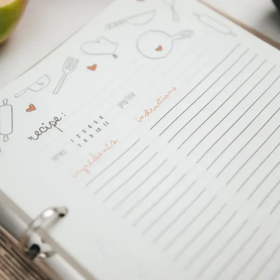 Wooden Recipe Book to Write in, Personalized Recipe Journal, Birthday Gift For Mother by Enjoy The Wood {4}