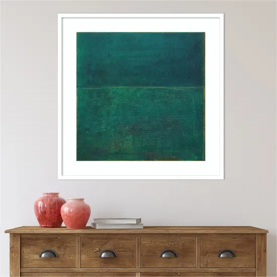 Green Zen I by Jodi Fuchs Wood Framed Wall Art Print {5}
