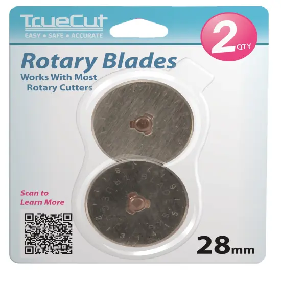 TrueCut 28mm Rotary Blade 2pk {1}