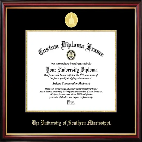 University of Southern Mississippi Petite Diploma Frame {1}