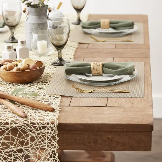 DII Stone PVC Doubleframe Placemat 6 Piece {2}