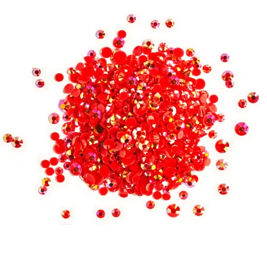 Buttons Galore and More Flat Back Jewelz Bundle in Primary Iridescent Colors - Over 2000 Gems {4}