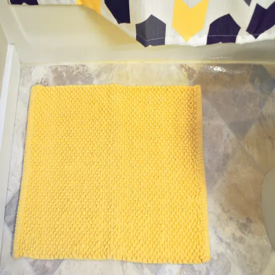 DII Yellow Popcorn Rug {2}