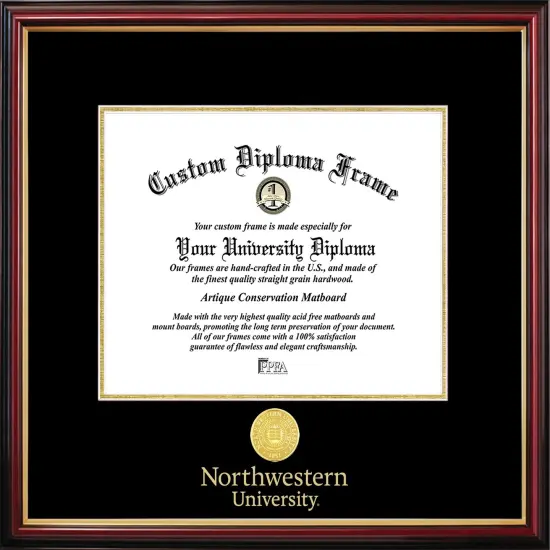 Northwestern University Petite Diploma Frame {1}