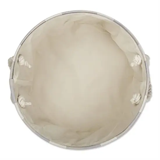 DII Polyester Bin Tri Color Stone Round Medium 12"x15"x15" {3}