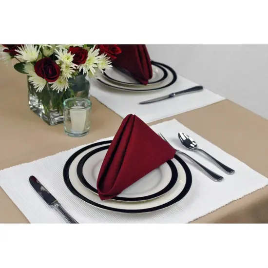 PLACEMAT WHITE Set of 6 {3}