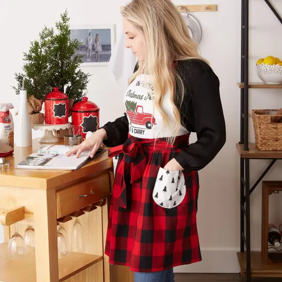 DII Santa Chef Clause Kitchen, Let It Snow Dishtowel Set of 3 {2}