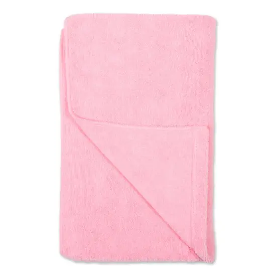 DII Pink Embroidered Paw Pet Towel {2}