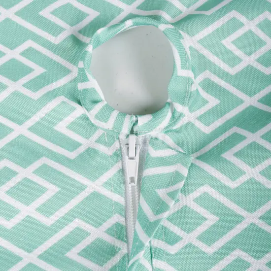 DII Nonwoven Polyester Cube Pineapple White/Gold Square(Set of 4) {6}