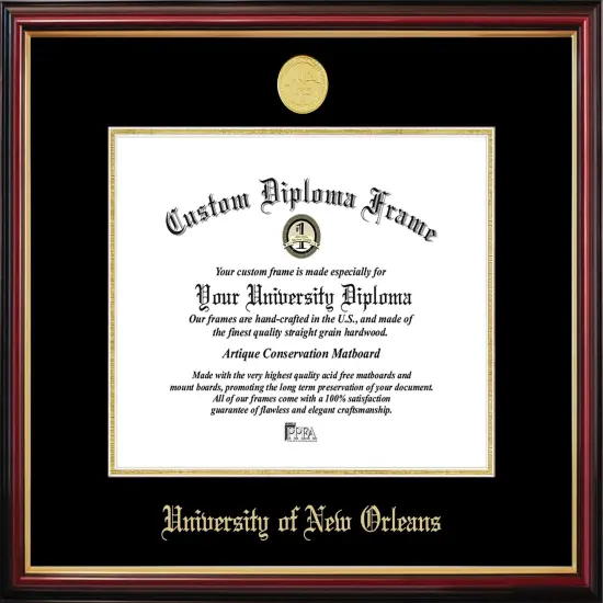 Unviersityof New Orleans Petite Diploma Frame {1}