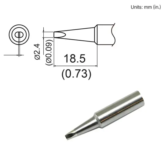 Hakko 3/32" (2.4mm) Replacement Tip {2}