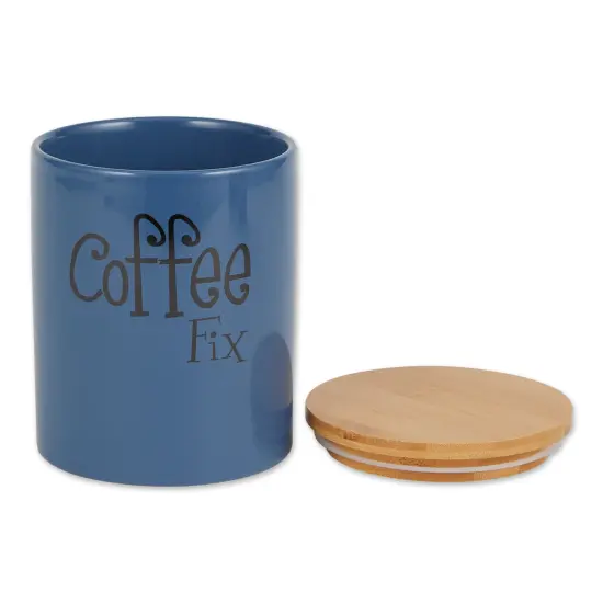 DII Blue Coffee/Sugar/Tea Ceramic Canister (Set of 3) {2}