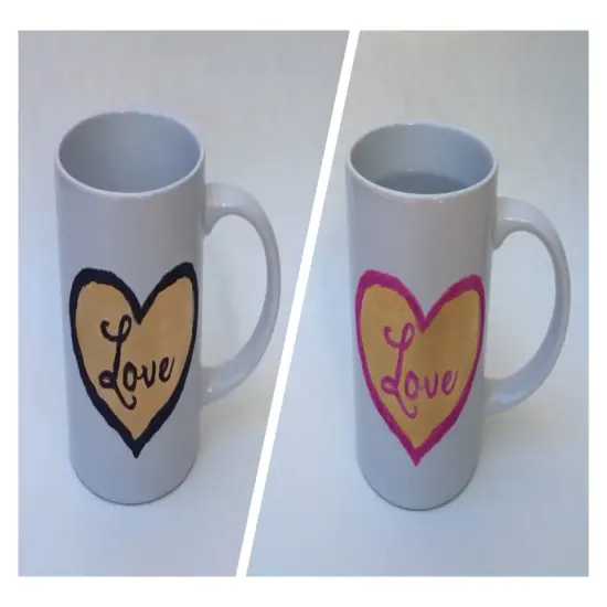 Temperature Activated Color Changing Thermochromic Paint Heat & Cold Reactive Black pink 95&deg;f {3}