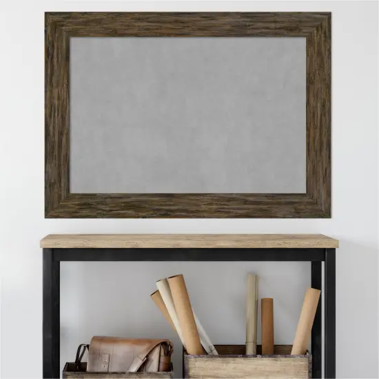 Magnetic Boards, Home Office Boards (43x31 in.) Fencepost Brown Framed Organization Boards {5}