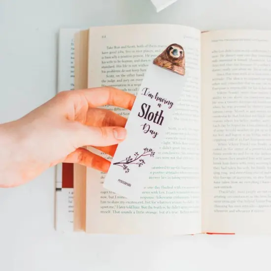 Bookmark Sloth, Book Accessories, Book Lover Gift, Reader Gift for Kids, Christmas Gift {1}