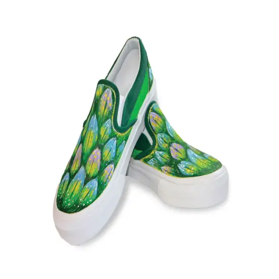 U-Mark DR. PAINT&trade; Reversible Tip Paint Marker - Blue/Green {3}