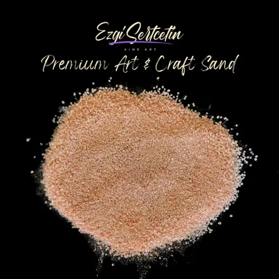 Premium Art Sand|Craft Sand|Unique Metallic-Neon Colors|Excellent Quartz Sand|10 oz|Excellent for Artwork|DIY|Sand Painting|Wedding Decoration|Vaze Filling|Ezgi Sertcetin Crystal peachfayette {1}