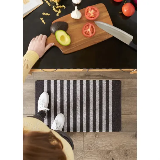 DII Navy/White Stripe Outdoor Floor Runner 3x6-ft {4}