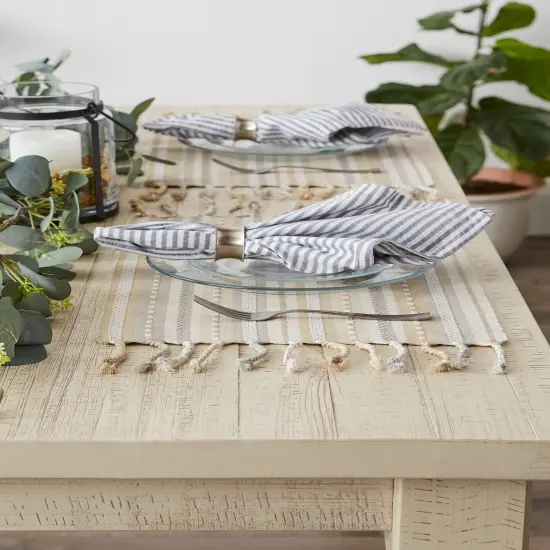 DII French Blue Quilted Farmhouse Placemat (Set of 6) {2}