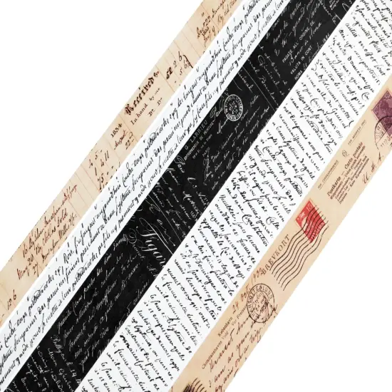 5 Rolls Vintage Collection Washi Tape Set by Wintertime Crafts {2}