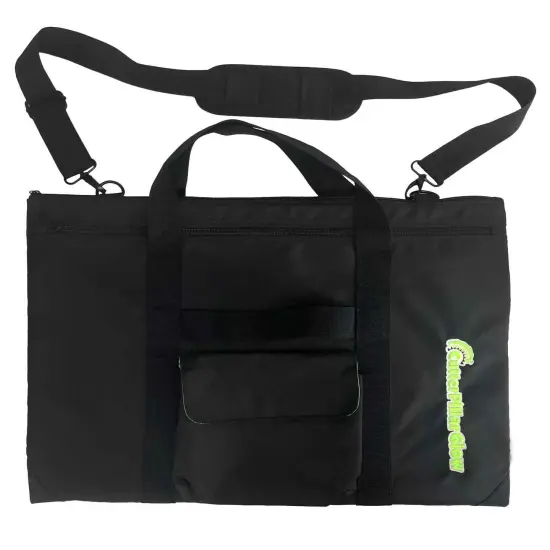 Highly Functional Paded Nylon Bag for Premium-Basic Glows With Shoulder Strap, Zipped Pockets {1}