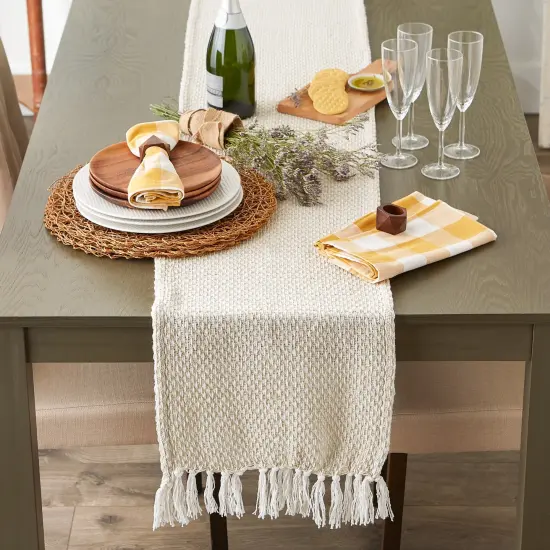 DII Natural Woven Table Runner 15x72 {3}
