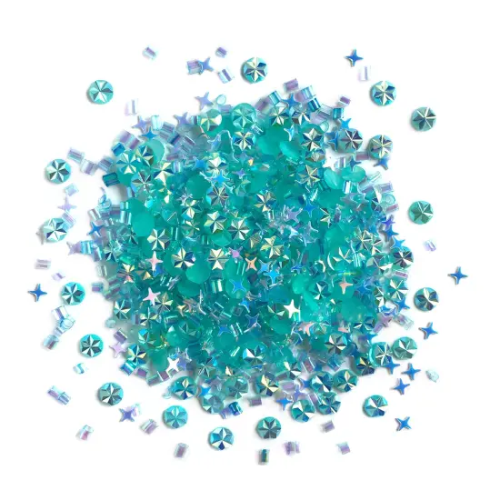 Buttons Galore Doo Dadz Embellishments, Flat Back Crystal Diamond Gems & Iridescent Sprinkles &ndash; Sassy {4}