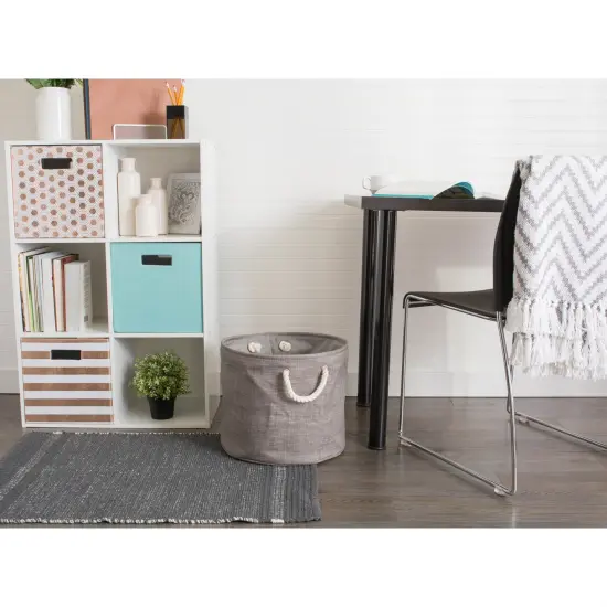 DII Gray Paw Lattice Print Ceramic Treat Canister {5}