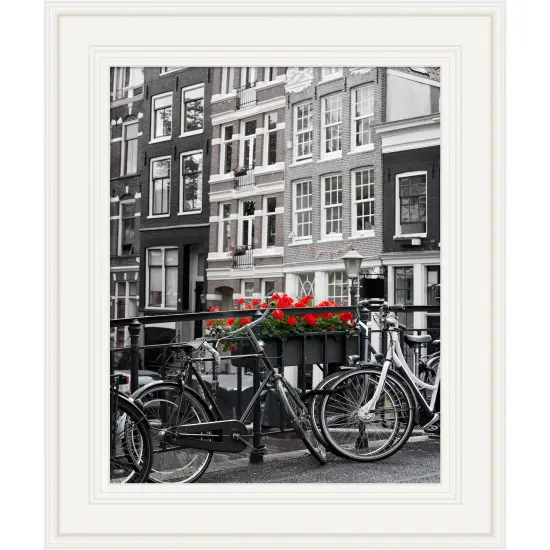 Amanti Art Ridge Picture Frame Ridge White {1}