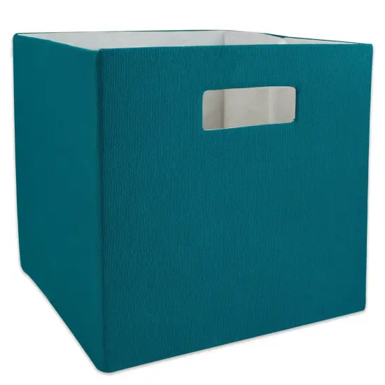 DII Polyester Cube Solid Teal Square {1}