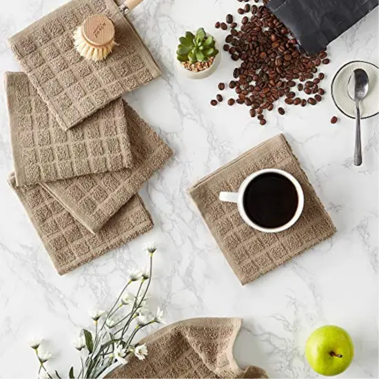 DII PE-Coated Cotton Polyester Laundry Bin Stripe Cinnamon Rectangle Large 10.5x17.5x10.5 (Set of 2) {3}