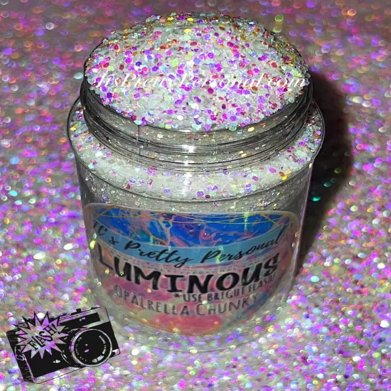 &ldquo;Opalrella Chunky&rdquo; (Medium Cut)- Luminous Reflective Glitter Collection {1}