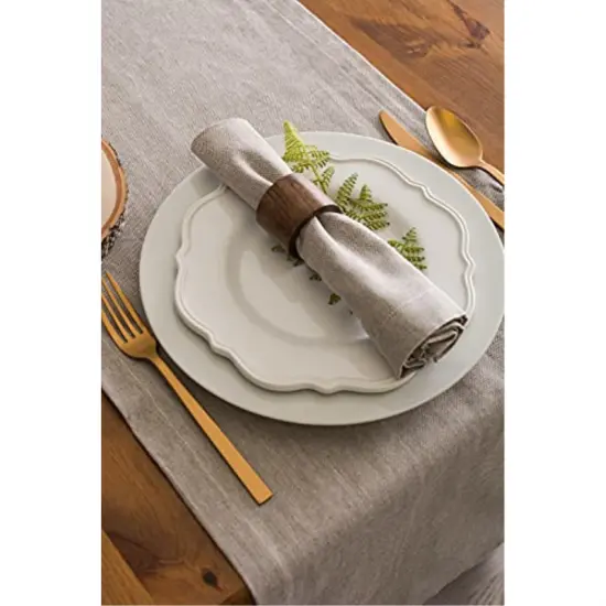 DII Solid Mineral Gray Windowpane Terry Dishtowel 4 Piece {4}