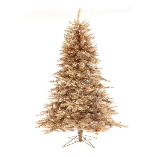 Perfect Holiday Rose Gold Tree with Metal Stand {4}
