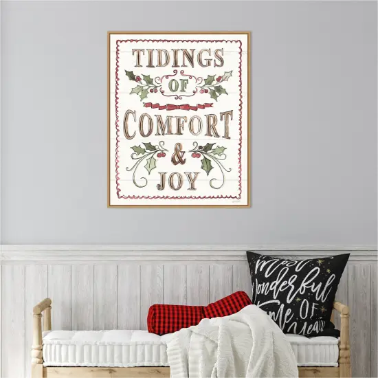 Soft Season VIII by Anne Tavoletti 23-in. W x 28-in. H. Canvas Wall Art Print Framed in Natural {5}