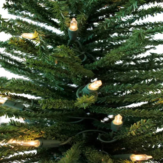 Perfect Holiday 2' Pre-lit Tabletop Christmas Tree With Burlap Base Green {6}