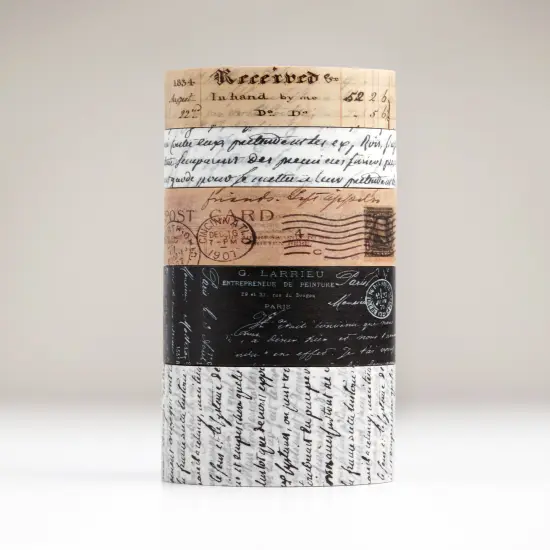 5 Rolls Vintage Collection Washi Tape Set by Wintertime Crafts {3}