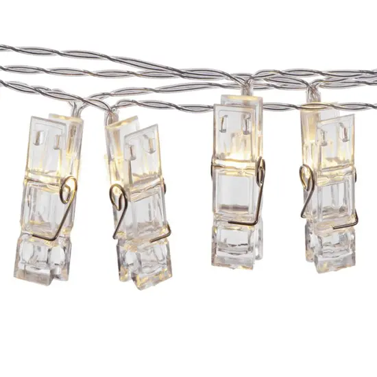 Perfect Holiday 20 LED 2M Clip String Light - Warm White {3}
