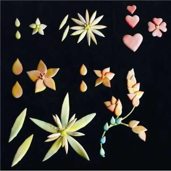 Teardrop Set 3-Dimensional Cake Stencil | C036 by Designer Stencils | Cake Decorating Tools | Baking Stencils for Royal Icing, Airbrush, Troweling, Molding | Reusable Plastic Food Grade Stencil for Cakes | Easy to Use & Clean Cake Stencil {2}