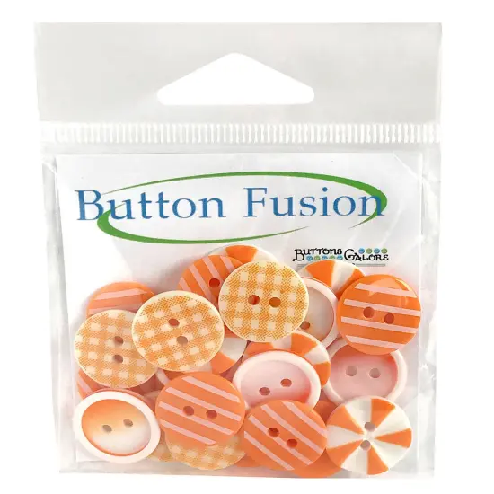 Buttons Galore and More Colorful Printed Buttons for Crafts & Sewing - 45 Buttons Orange slices {1}